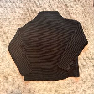 H&M boxy ribbed mock neck